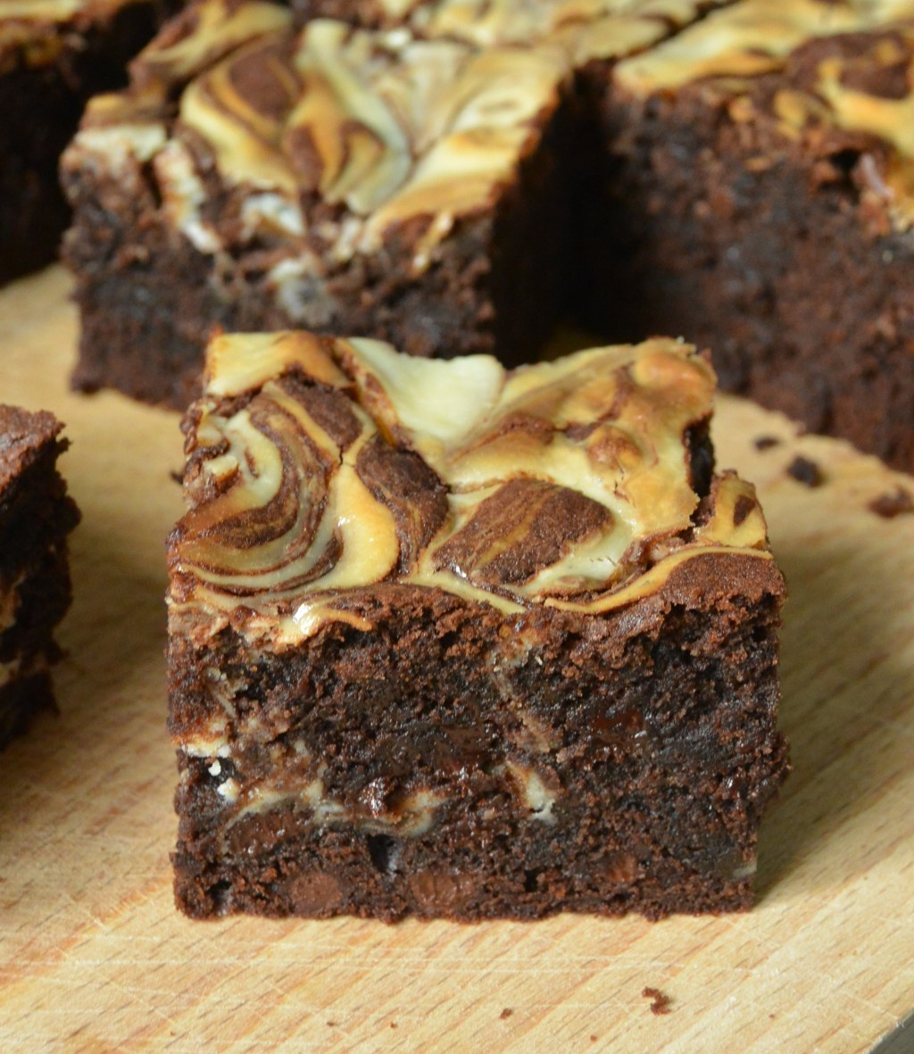 Brownies met ‘cheesy’ topping